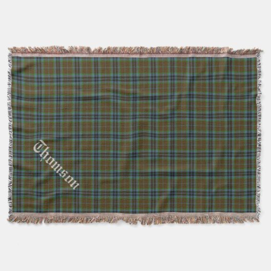 Couverture Clan Thomson Tartan Plaid Custom Thon Blanket (Devant)