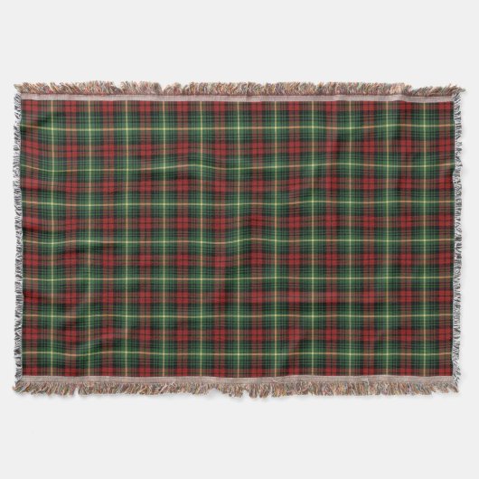 Couverture Clan vert clair et rouge Martin Scottish Plaid (Devant)