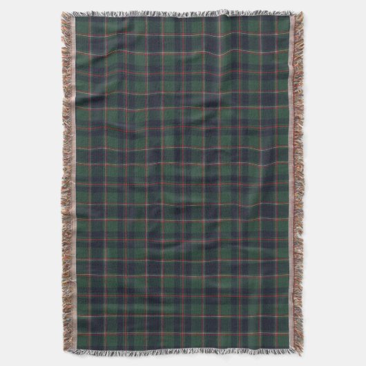 Couverture Classic Dark Blue Red Green Plaid Pattern (devant Vertical)