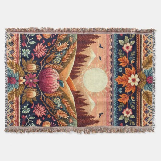 Couverture Classique Fair Isle Automne (Devant)