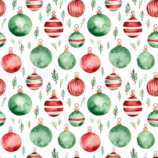 Couverture classique rouge et verte de baubles de 