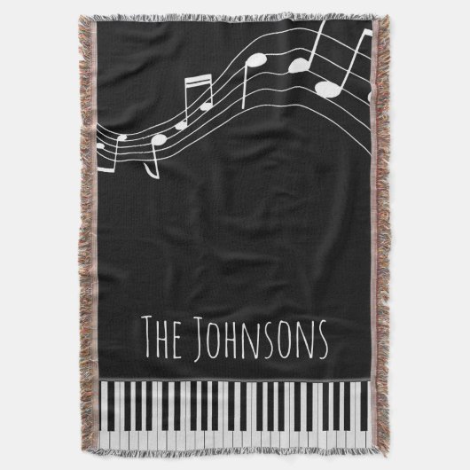 Couverture Clavier de piano et notes musicales (devant Vertical)