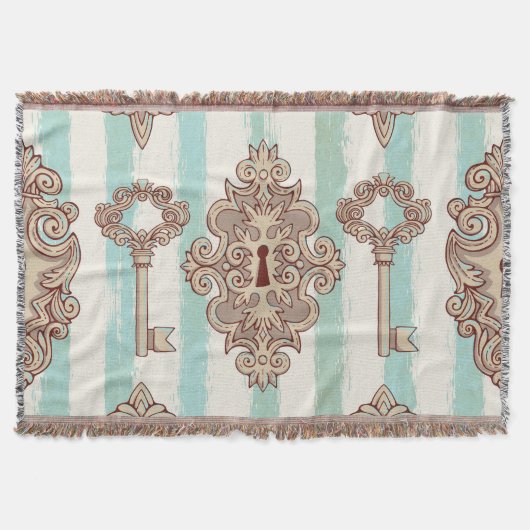 Couverture Clés vintages, verrous : motif à main levée. (Devant)