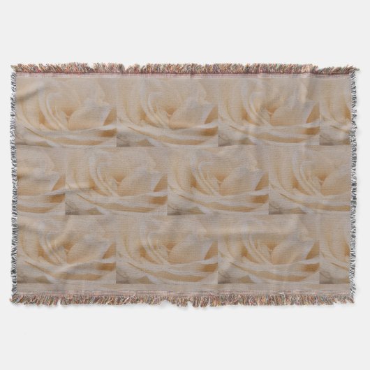 Couverture Closeup Rose couleur crème (Devant)