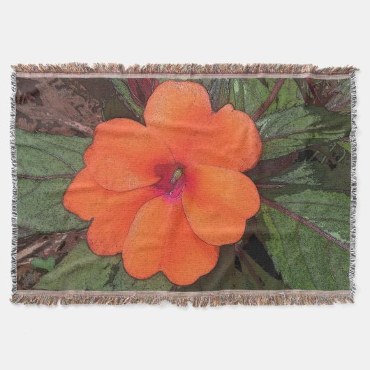 Couverture Closeuse à fleurs orange (Devant)
