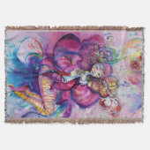 COUVERTURE CLOWN ROSE MUSICAL AVEC HIBOU (Devant)