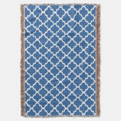 Couverture Cobalt Bleu clair Trellis Marocain (devant Vertical)