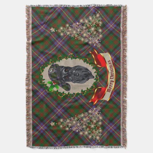 Couverture Cochrane Scottie Chien Noël Jetée Blanche (devant Vertical)