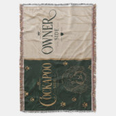 Couverture Cockapoo Owner Side Blanket Funny Dog Lover Gift (devant Vertical)