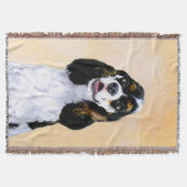 Couverture Cocker Spaniel (Parti) Peinture - Art Chien origin (Devant)