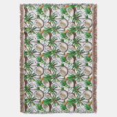 Couverture Cocotier Palm Tree Tropical Motif Design (devant Vertical)