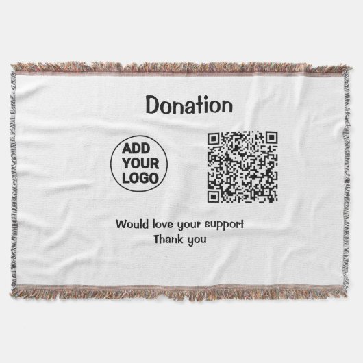 Couverture Code QR simple minimal ajouter logo texte médias s (Devant)