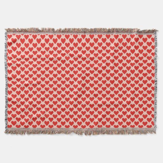 Couverture Cœur de la Saint-Valentin traditionnel rouge (Devant)