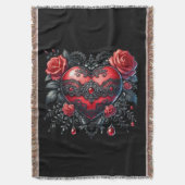 Couverture Cœur gothique jeté pour la Saint-Valentin (devant Vertical)