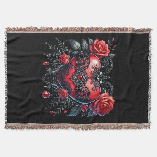 Couverture Cœur gothique jeté pour la Saint-Valentin (Devant)