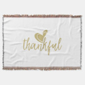 Couverture coeur reconnaissant action de grâces (Devant)