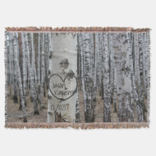 Couverture Cœur sculpté rustique de campagne personnalisé