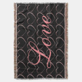 Couverture Cœur Tendance Gris Calligraphie Amour Mariage (devant Vertical)
