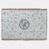 Couverture Coeurs d'amour bleu violet vert (Devant)