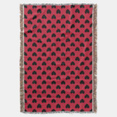 Couverture Coeurs de polka noir sur rouge (devant Vertical)