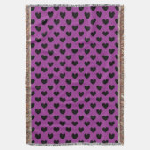 Couverture Coeurs de polka noir sur violet (devant Vertical)