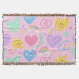 Couverture Coeurs & Doodles - Doux Cuteness Pastel