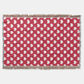 Couverture Coeurs polka blancs et rouges (Devant)