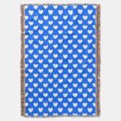 Couverture Coeurs polka blancs sur bleu (devant Vertical)