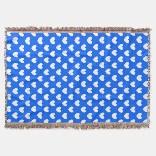 Couverture Coeurs polka blancs sur bleu (Devant)