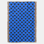 Couverture Coeurs polka noirs sur bleu (devant Vertical)