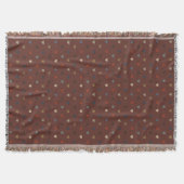 Couverture Coeurs Polka sur kilim brown (Devant)