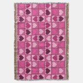 Couverture Coeurs roses romantiques en haut et en bas (devant Vertical)
