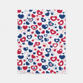 Couverture Coeurs rouge et bleu (Devant)