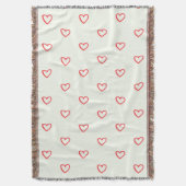 Couverture Coeurs rouges Motif, mignonne, amour (devant Vertical)