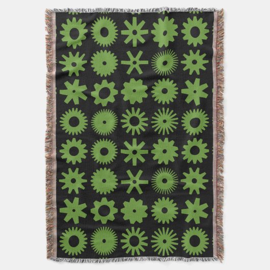 Couverture Cogs - Avocado vert sur noir (devant Vertical)