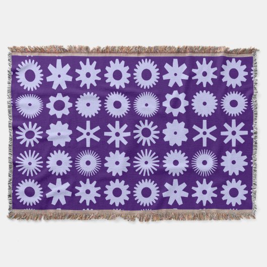 Couverture Cogs - Bleu Poudre sur Violet Foncé (Devant)