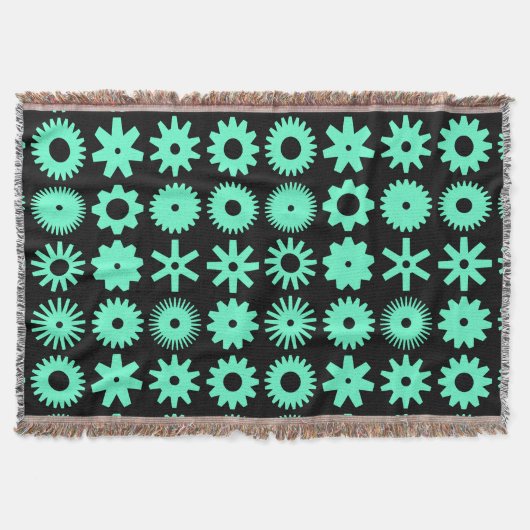 Couverture Cogs - Turquoise sur Noir (Devant)
