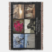 Couverture Collage afghan personnalisé d'image de mosaïque de (devant Vertical)