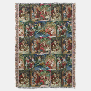 Couverture Collage de la carte de Noël victorienne ornée de