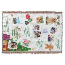 Collage de photos de souvenirs de Noël en famille