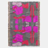 Couverture Collage égyptien psychédélique : Fuchsia Red Grey (devant Vertical)