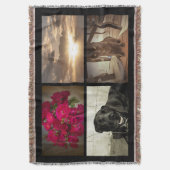 Couverture Collage personnalisé d'image de mosaïque de 4 (devant Vertical)