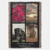 Couverture Collage personnalisé d'image de Vertica de 4 (devant Vertical)