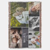 Couverture Collage personnalisé photos avec nom de famille (devant Vertical)
