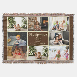 Couverture Collage photo Brown classique Meilleurs grands-par