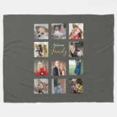 Couverture Collage photo Gris argenté avec texte (Devant (Horizontal))