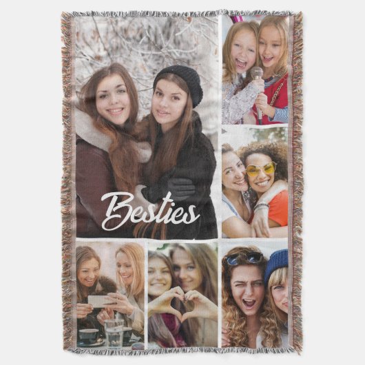 Couverture Collage photo personnalisé "Meilleures amies" (devant Vertical)