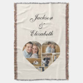 Couverture Collage photo Whimsical Beige Heart (devant Vertical)