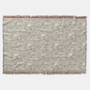 Couverture Collage vintage papier de musique