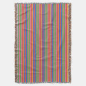 Couverture Collection d'art folklorique Forme à rayures vives (devant Vertical)